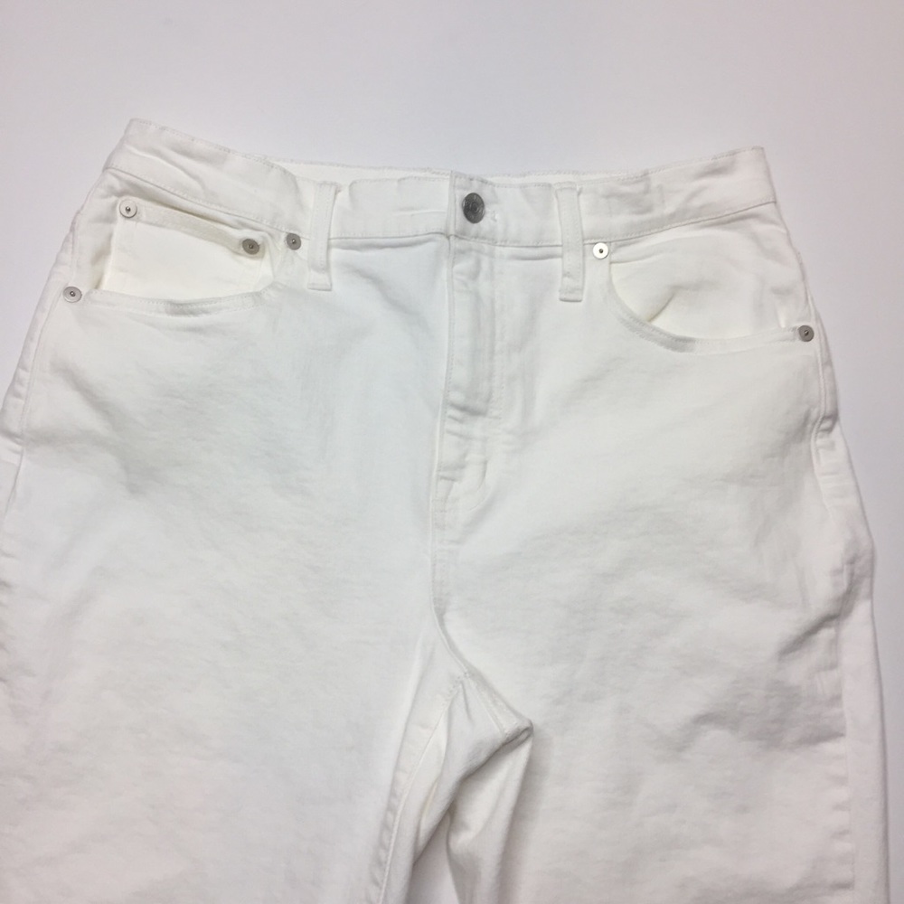 Madewell high rise slim crop jeans white like-new - Picture 4 of 6